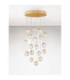 Alicia Cluster Pendant Ceiling Light Gold Triac Dimmable LED 90W 5670lm 3000K-3