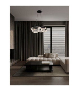 Clair Integrated LED Pendant Ceiling Light Sandy Black Triac Dimmable LED 65W 2611lm 3500K-2