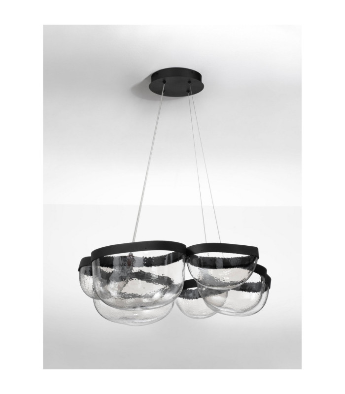 Clair Integrated LED Pendant Ceiling Light Sandy Black Triac Dimmable LED 65W 2611lm 3500K-3