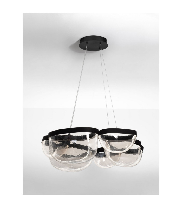 Clair Integrated LED Pendant Ceiling Light Sandy Black Triac Dimmable LED 65W 2611lm 3500K-4