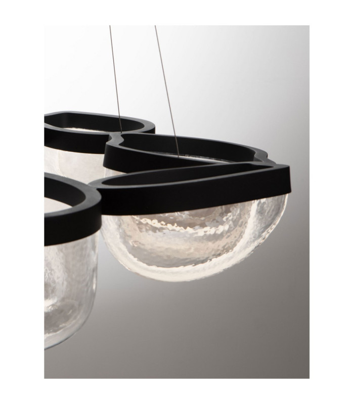 Clair Integrated LED Pendant Ceiling Light Sandy Black Triac Dimmable LED 65W 2611lm 3500K-5