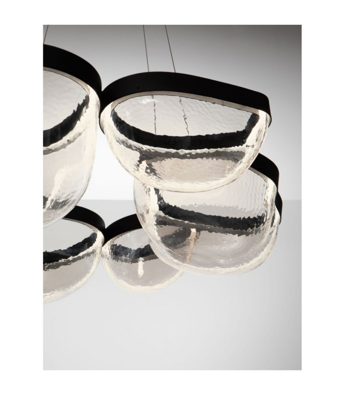 Clair Integrated LED Pendant Ceiling Light Sandy Black Triac Dimmable LED 65W 2611lm 3500K-6