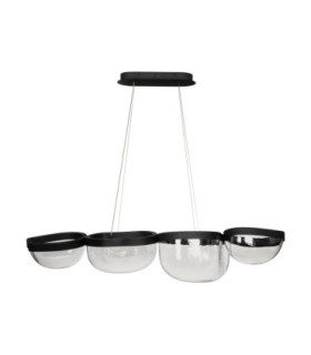 Clair Pendant Ceiling Light Sandy Black Triac Dimmable LED 43W 1766lm 3500K-1
