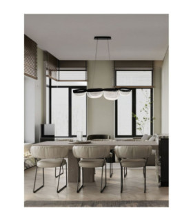 Clair Pendant Ceiling Light Sandy Black Triac Dimmable LED 43W 1766lm 3500K-2