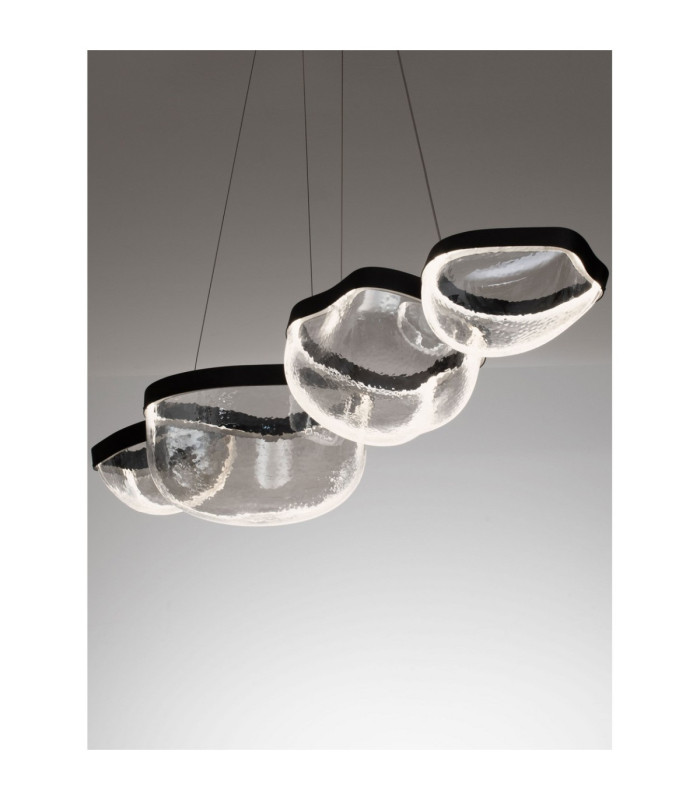 Clair Pendant Ceiling Light Sandy Black Triac Dimmable LED 43W 1766lm 3500K-5