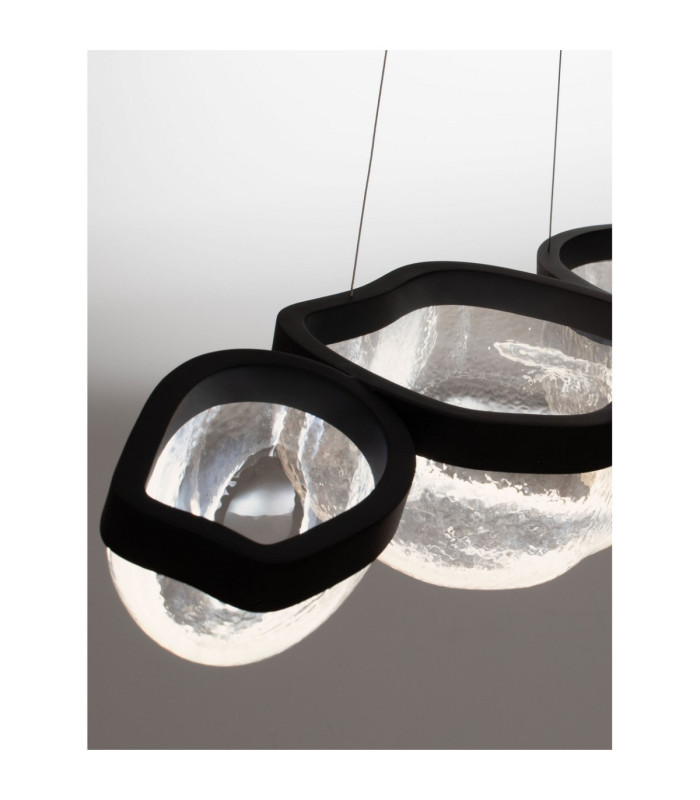 Clair Pendant Ceiling Light Sandy Black Triac Dimmable LED 43W 1766lm 3500K-6