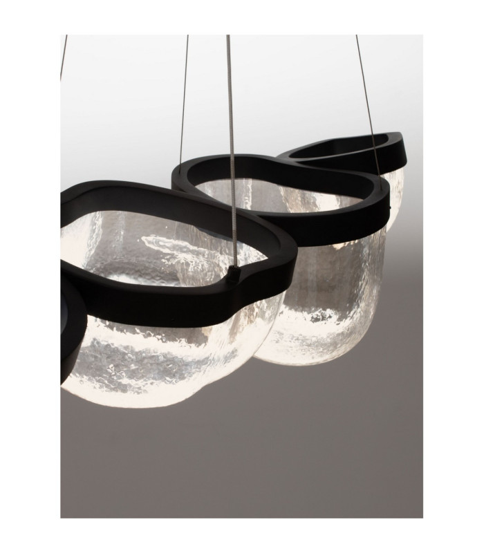 Clair Pendant Ceiling Light Sandy Black Triac Dimmable LED 43W 1766lm 3500K-7