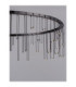 Stellar Integrated LED Pendant Ceiling Light Black Chrome Triac Dimmable LED 25W 1875lm 3000K-5