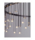 Stellar Integrated LED Pendant Ceiling Light Black Chrome Triac Dimmable LED 25W 1875lm 3000K-6