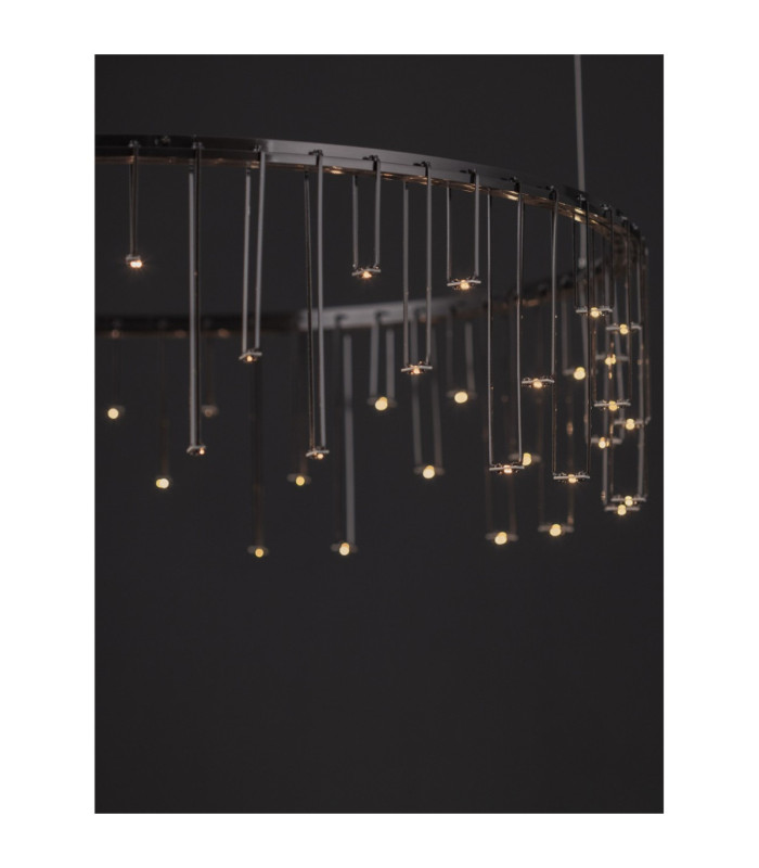 Stellar Integrated LED Pendant Ceiling Light Black Chrome Triac Dimmable LED 25W 1875lm 3000K-7
