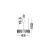Stellar Integrated LED Pendant Ceiling Light Black Chrome Triac Dimmable LED 25W 1875lm 3000K-8