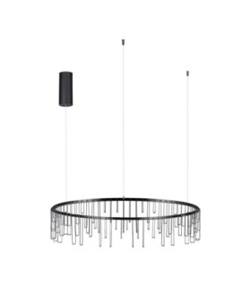 Stellar Integrated LED Pendant Ceiling Light Black Chrome Triac Dimmable LED 30W 2422lm 3000K-1