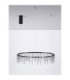 Stellar Integrated LED Pendant Ceiling Light Black Chrome Triac Dimmable LED 30W 2422lm 3000K-3