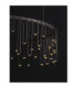 Stellar Integrated LED Pendant Ceiling Light Black Chrome Triac Dimmable LED 30W 2422lm 3000K-5