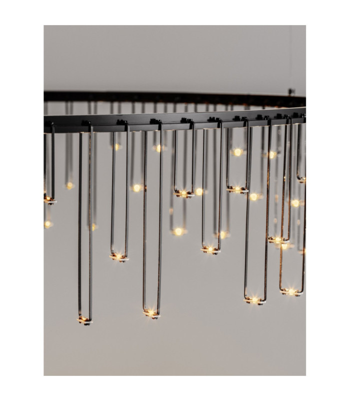 Stellar Integrated LED Pendant Ceiling Light Black Chrome Triac Dimmable LED 30W 2422lm 3000K-6