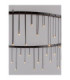 Stellar Integrated LED Pendant Ceiling Light Black Chrome Triac Dimmable LED 30W 2422lm 3000K-7
