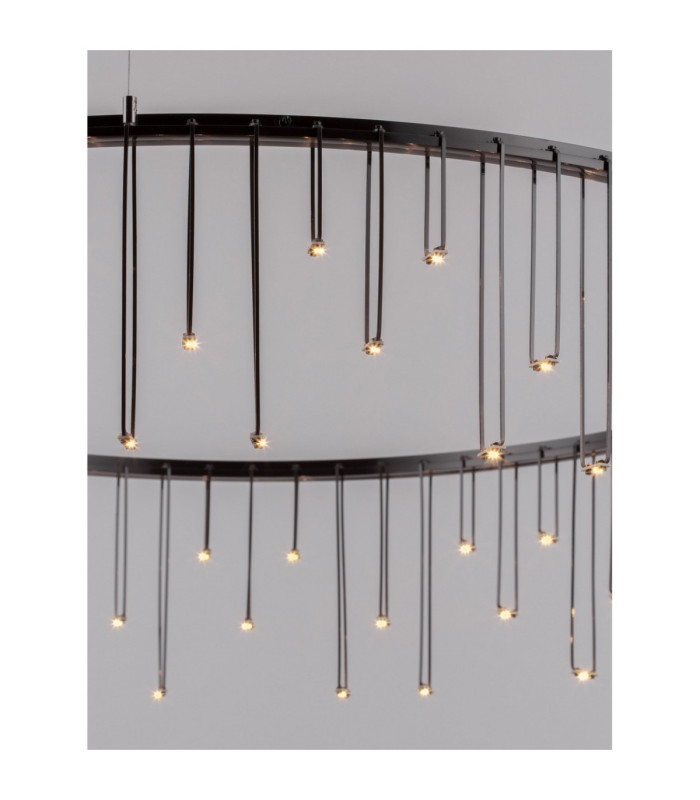 Stellar Integrated LED Pendant Ceiling Light Black Chrome Triac Dimmable LED 30W 2422lm 3000K-7