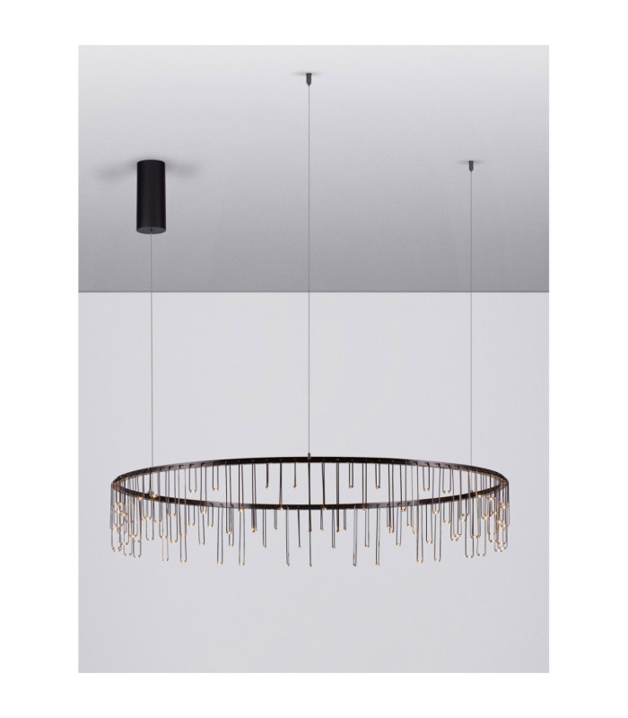 Stellar Integrated LED Pendant Ceiling Light Black Chrome Triac Dimmable LED 36W 3116lm 3000K-4