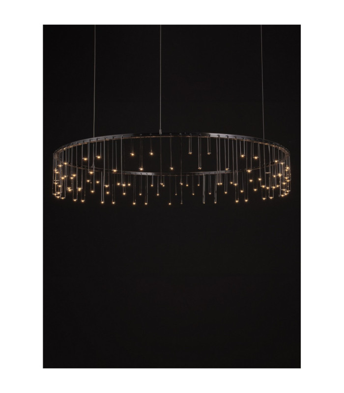 Stellar Integrated LED Pendant Ceiling Light Black Chrome Triac Dimmable LED 36W 3116lm 3000K-5