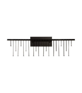 Stellar Integrated LED Wall Lamp Black Chrome Triac Dimmable LED 11W 892lm 3000K-1
