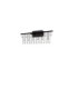 Stellar Integrated LED Wall Lamp Black Chrome Triac Dimmable LED 11W 892lm 3000K-3