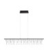 Stellar Bar Pendant Ceiling Light Black Chrome Triac Dimmable LED 17W 1355lm 3000K-1