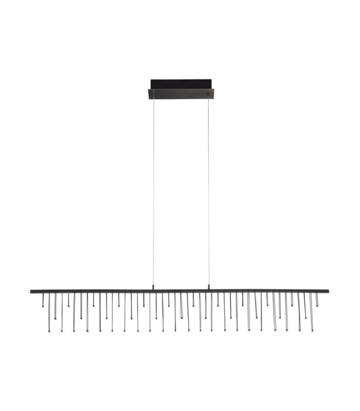 Stellar Bar Pendant Ceiling Light Black Chrome Triac Dimmable LED 17W 1355lm 3000K-1