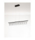 Stellar Bar Pendant Ceiling Light Black Chrome Triac Dimmable LED 17W 1355lm 3000K-5