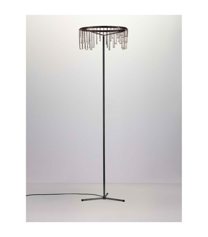 Stellar Floor Lamp Black Chrome Dimmable LED 17W 1266lm 3000K-4