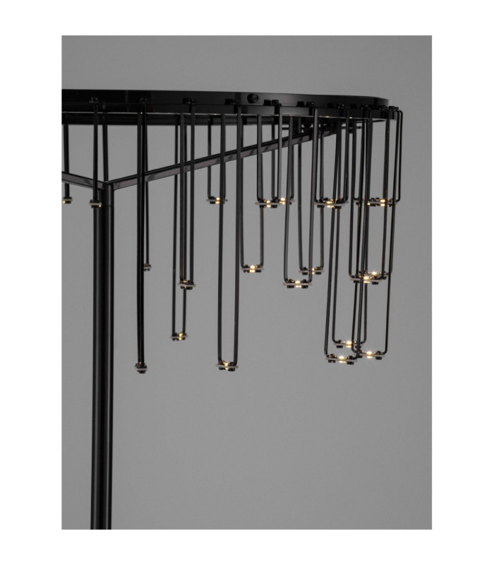 Stellar Floor Lamp Black Chrome Dimmable LED 17W 1266lm 3000K-5