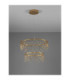 Stellar Integrated LED Pendant Ceiling Light Gold Triac Dimmable LED 41W 3317lm 3000K-3