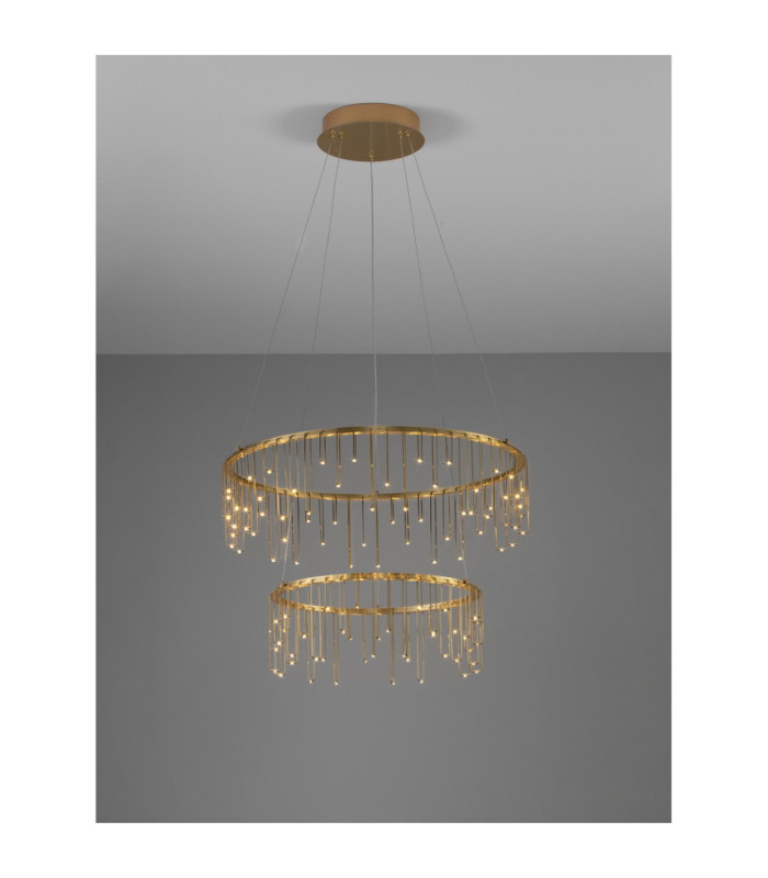 Stellar Integrated LED Pendant Ceiling Light Gold Triac Dimmable LED 41W 3317lm 3000K-3