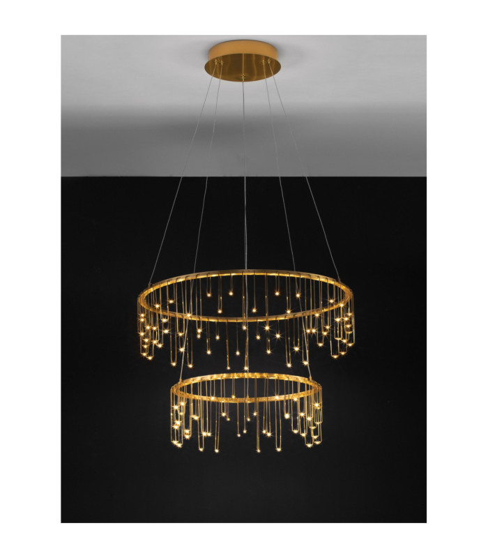 Stellar Integrated LED Pendant Ceiling Light Gold Triac Dimmable LED 41W 3317lm 3000K-4