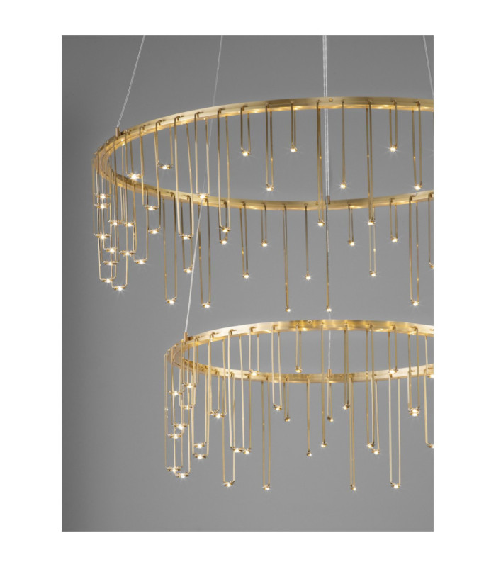 Stellar Integrated LED Pendant Ceiling Light Gold Triac Dimmable LED 41W 3317lm 3000K-6