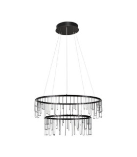 Stellar Integrated LED Pendant Ceiling Light Black Chrome Triac Dimmable LED 41W 3317lm 3000K-1