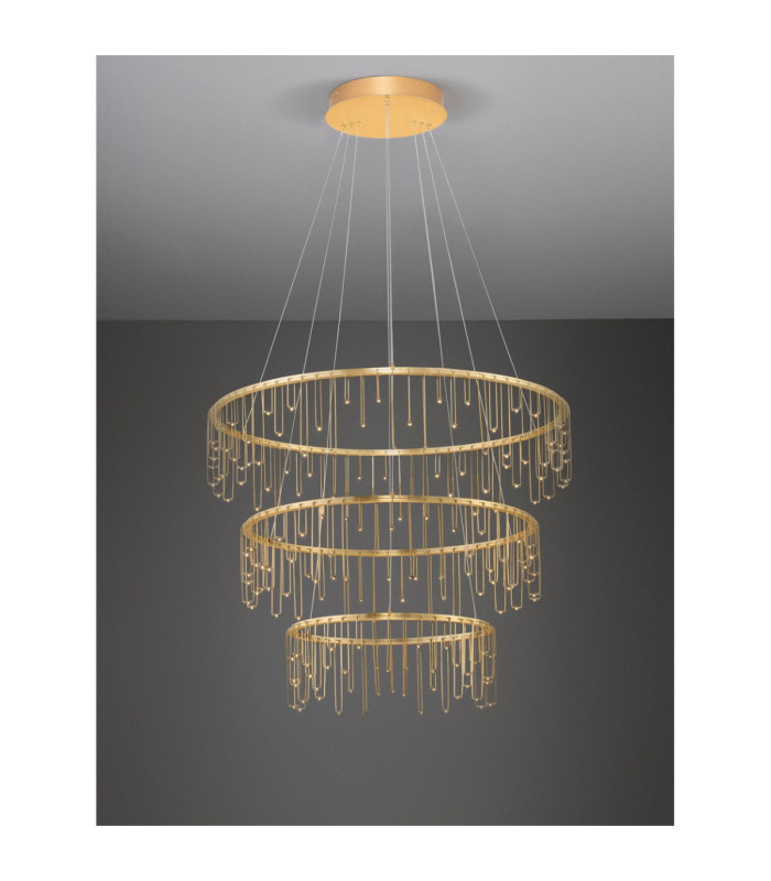 Stellar Integrated LED Pendant Ceiling Light Gold Triac Dimmable LED 72W 5866lm 3000K-3