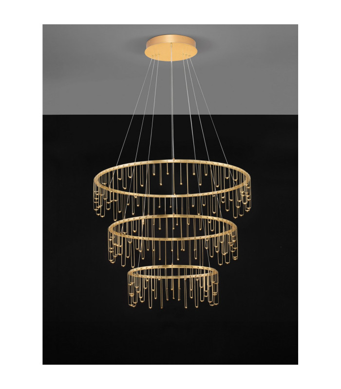 Stellar Integrated LED Pendant Ceiling Light Gold Triac Dimmable LED 72W 5866lm 3000K-4