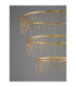 Stellar Integrated LED Pendant Ceiling Light Gold Triac Dimmable LED 72W 5866lm 3000K-5