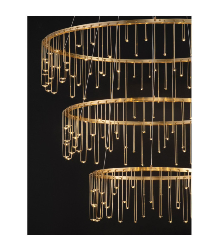 Stellar Integrated LED Pendant Ceiling Light Gold Triac Dimmable LED 72W 5866lm 3000K-6