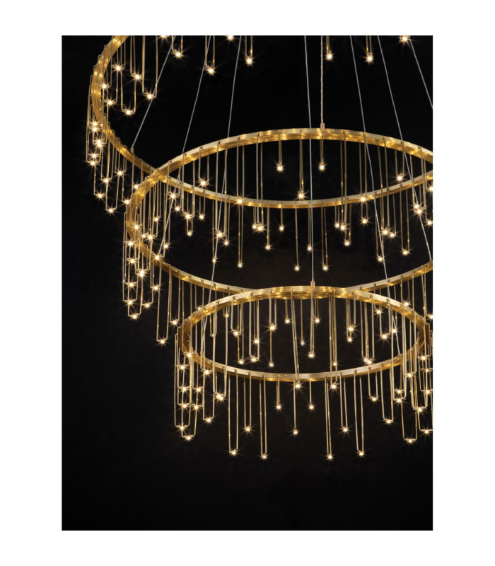 Stellar Integrated LED Pendant Ceiling Light Gold Triac Dimmable LED 72W 5866lm 3000K-7