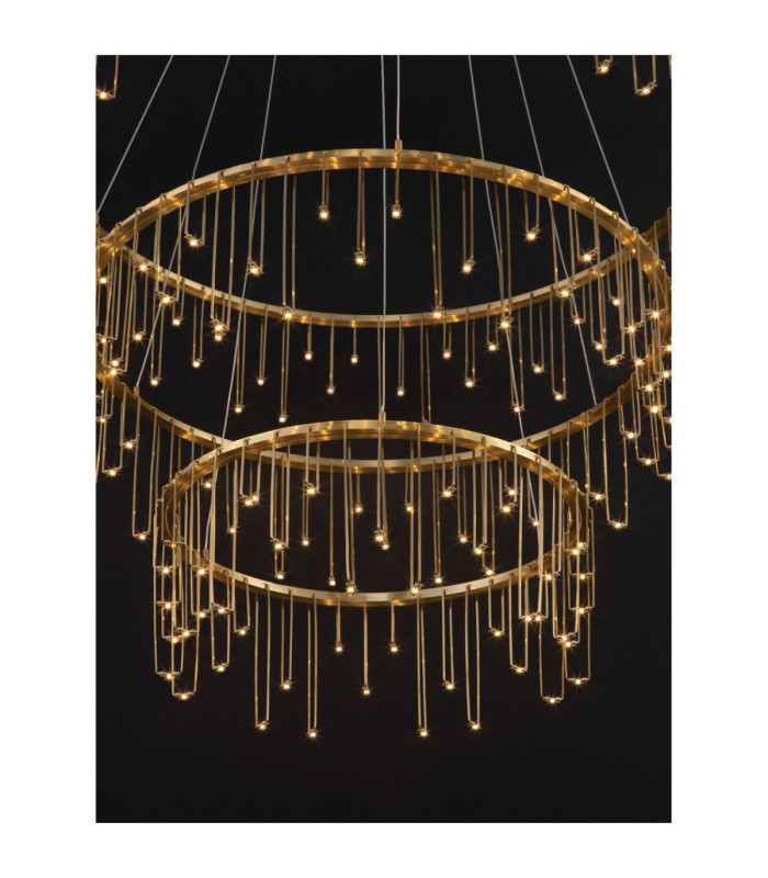 Stellar Integrated LED Pendant Ceiling Light Gold Triac Dimmable LED 72W 5866lm 3000K-8
