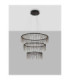 Stellar Integrated LED Pendant Ceiling Light Black Chrome Triac Dimmable LED 72W 5866lm 3000K-4