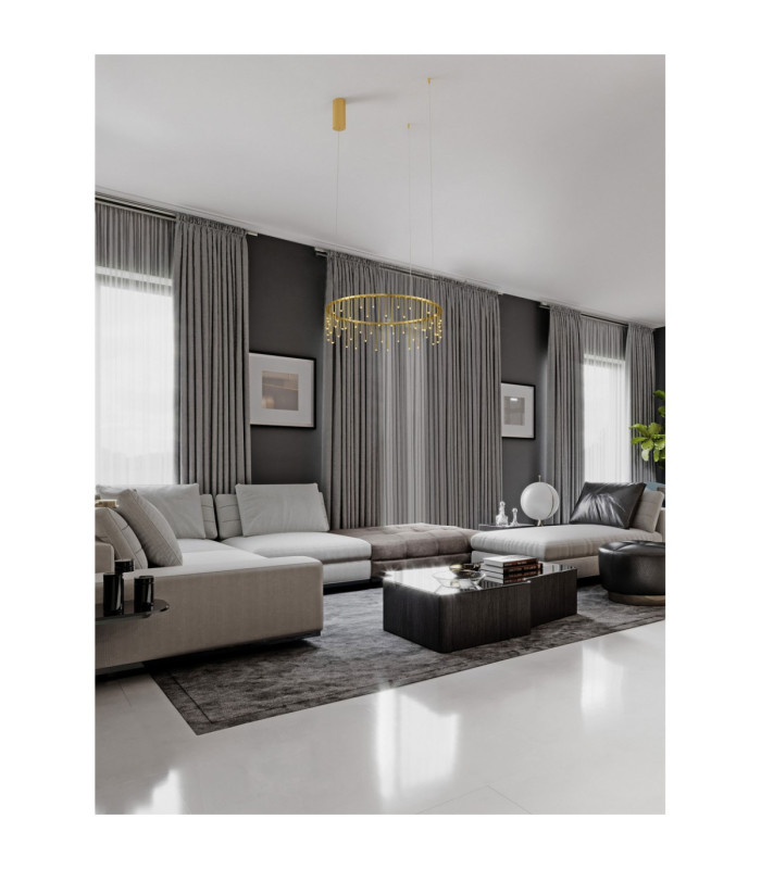 Stellar Integrated LED Pendant Ceiling Light Gold Triac Dimmable LED 25W 1875lm 3000K-2