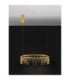 Stellar Integrated LED Pendant Ceiling Light Gold Triac Dimmable LED 25W 1875lm 3000K-3