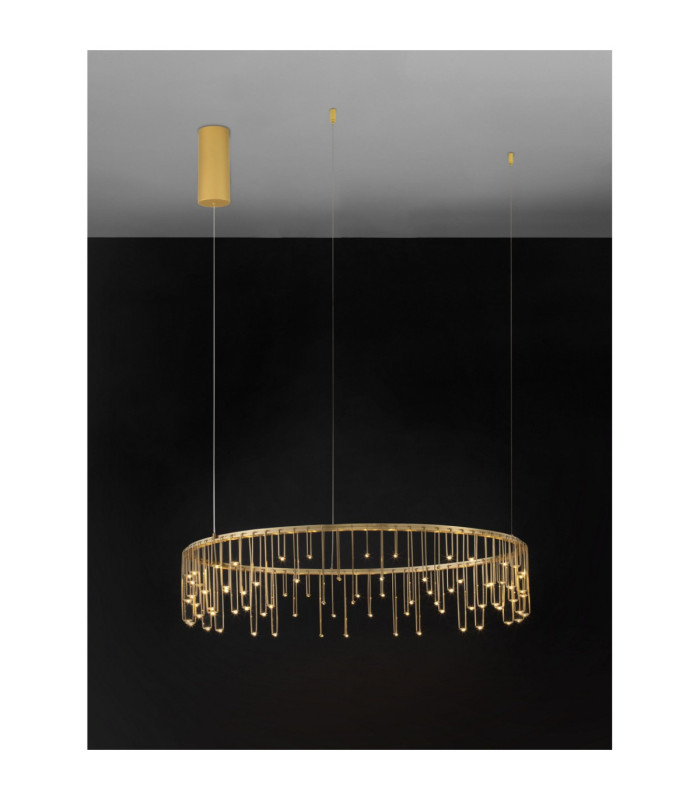 Stellar Integrated LED Pendant Ceiling Light Gold Triac Dimmable LED 30W 2422lm 3000K-3