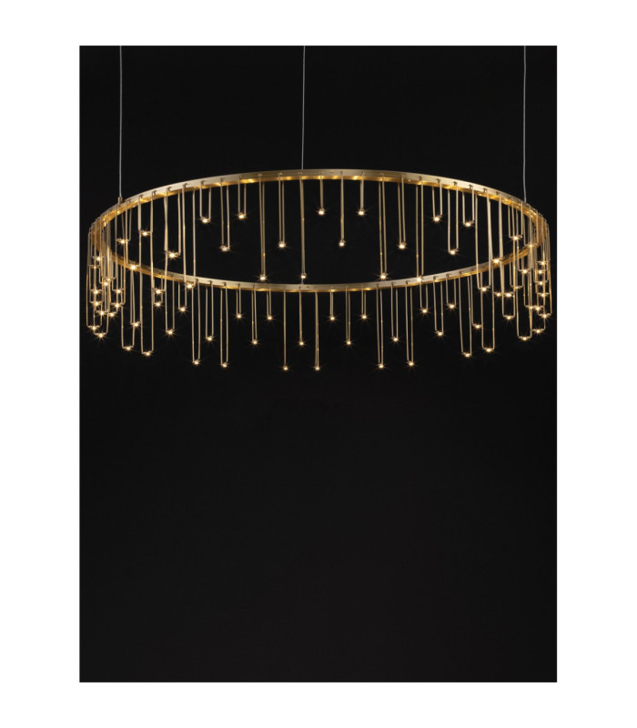 Stellar Integrated LED Pendant Ceiling Light Gold Triac Dimmable LED 30W 2422lm 3000K-5