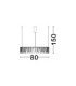 Stellar Integrated LED Pendant Ceiling Light Gold Triac Dimmable LED 30W 2422lm 3000K-7