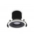 LED Recessed Round Downlight, White/Black, 60 deg. Beam Angle, 760lm, 3000K, IP20, DRIVER NOT INC. - 2