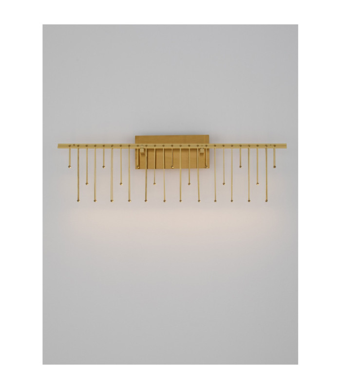 Stellar Integrated LED Wall Lamp Gold Triac Dimmable LED 11W 807lm 3000K-5