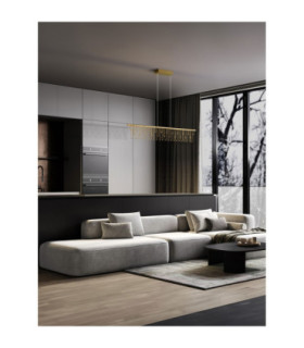 Stellar Bar Pendant Ceiling Light Gold Triac Dimmable LED 17W 1355lm 3000K-2